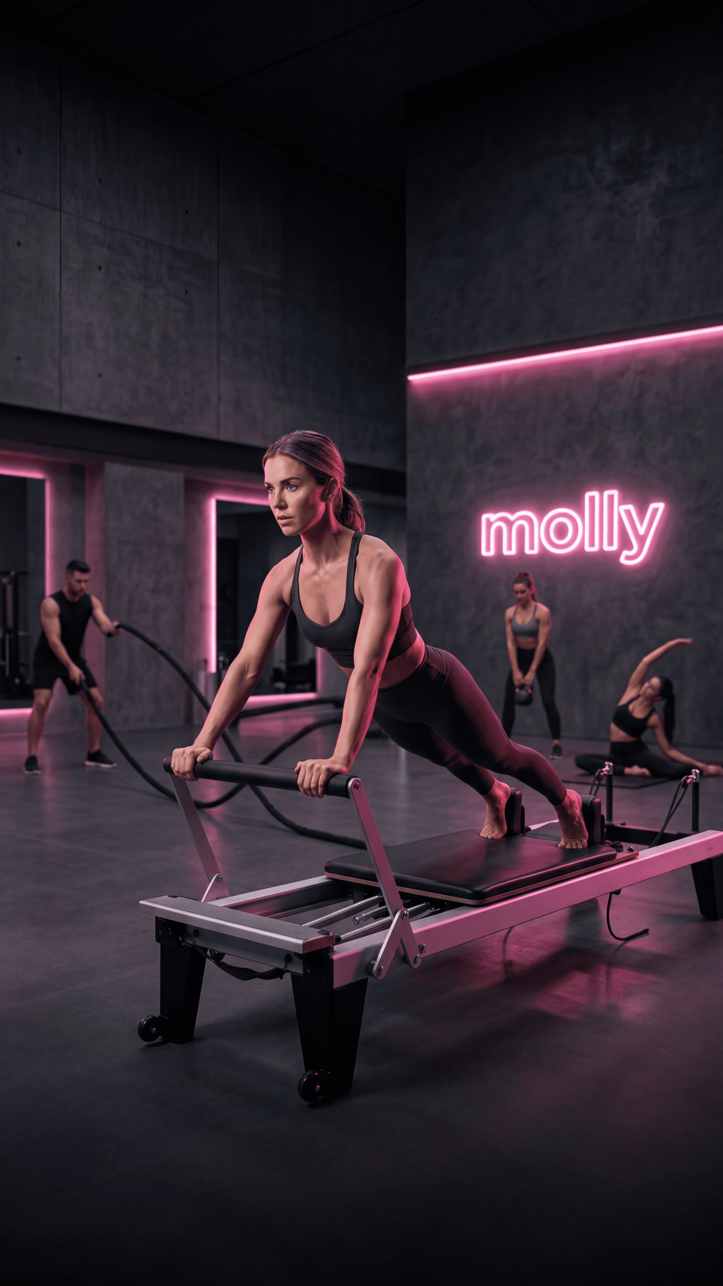 מתאמנת בסטודיו molly - פילאטיס וכושר בוטיק